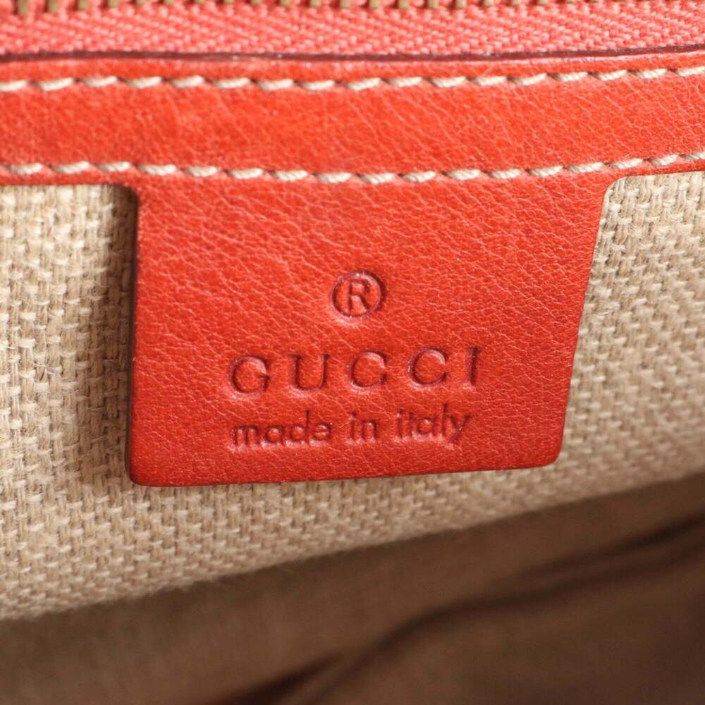 GUCCI Cream Leather Horsebit Shoulder Bag - Picture 8 of 9